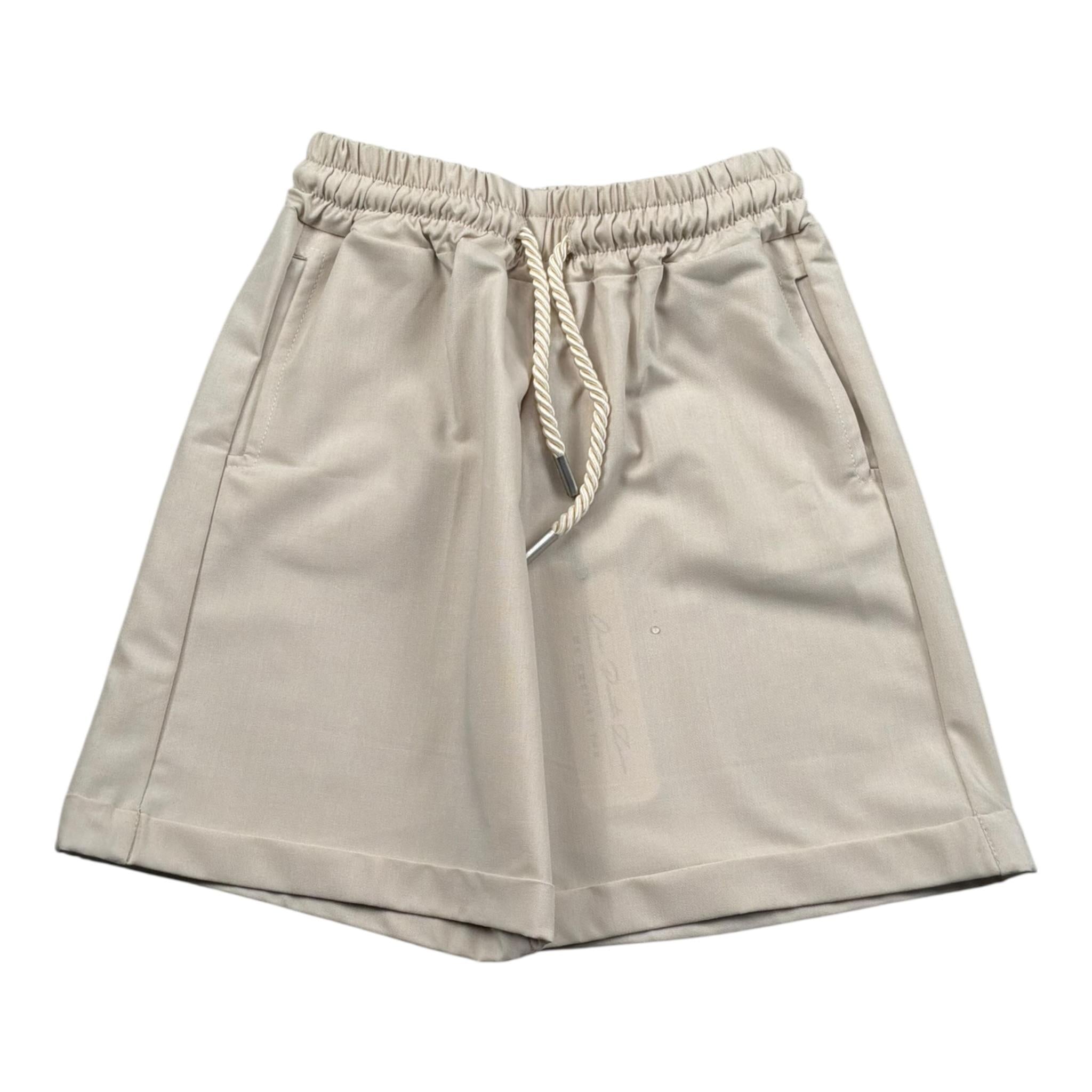 Duepuntozero Bermuda Tinta Unita con Elastico In Vita per Neonato BMB325RN BEIGE DUEPUNTOZERO 