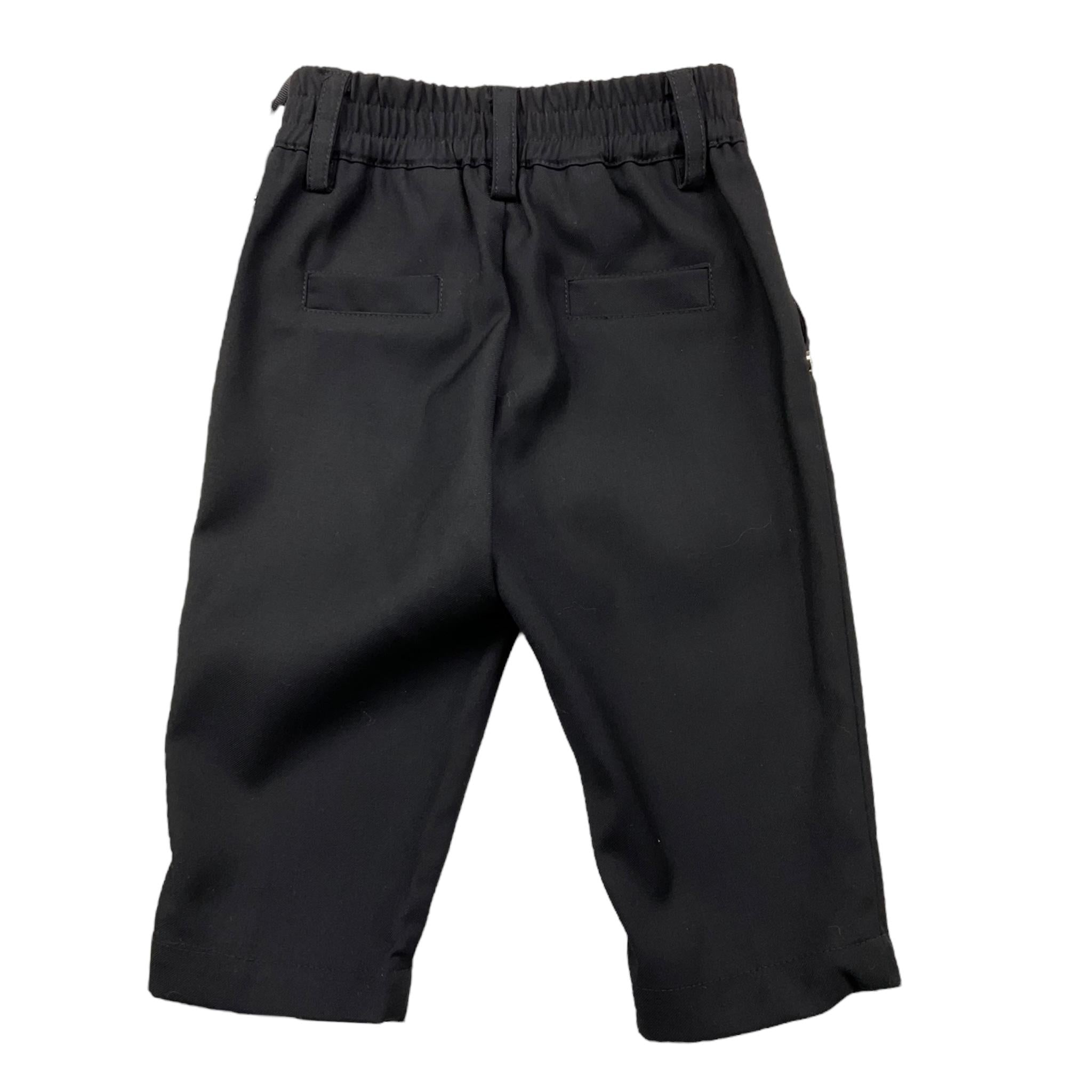 JOHN RICHMOND pantalone tinta unita con stampa Nero per Neonato RIA25108PA NERO JOHN RICHMOND 