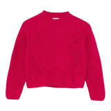 IL GUFO maglia mezzo collo tinta unita Fuxia per Neonata A24MA454EM220 FUXIA IL GUFO 