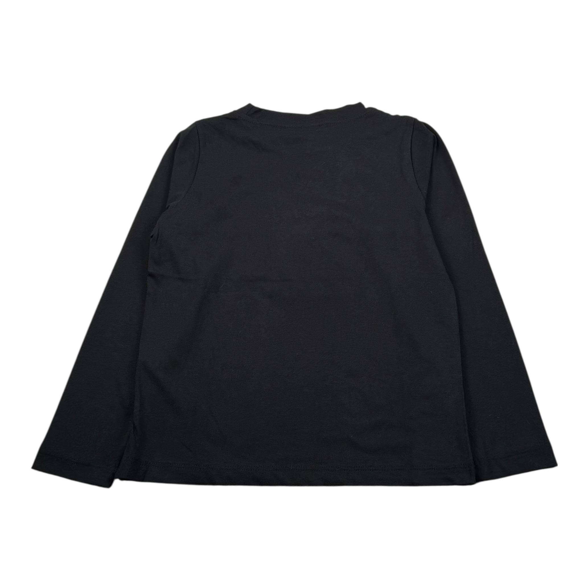 Mariuccia Shirt Girocollo tinta unita con Stampa Brillantinata Nero per Neonata MBFW23T209N NERO MARIUCCIA 