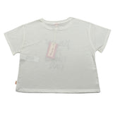 Imperial T-Shirt Girocollo Tinta Unita con Stampa per Bambina MB57030G75 BIANCO IMPERIAL 