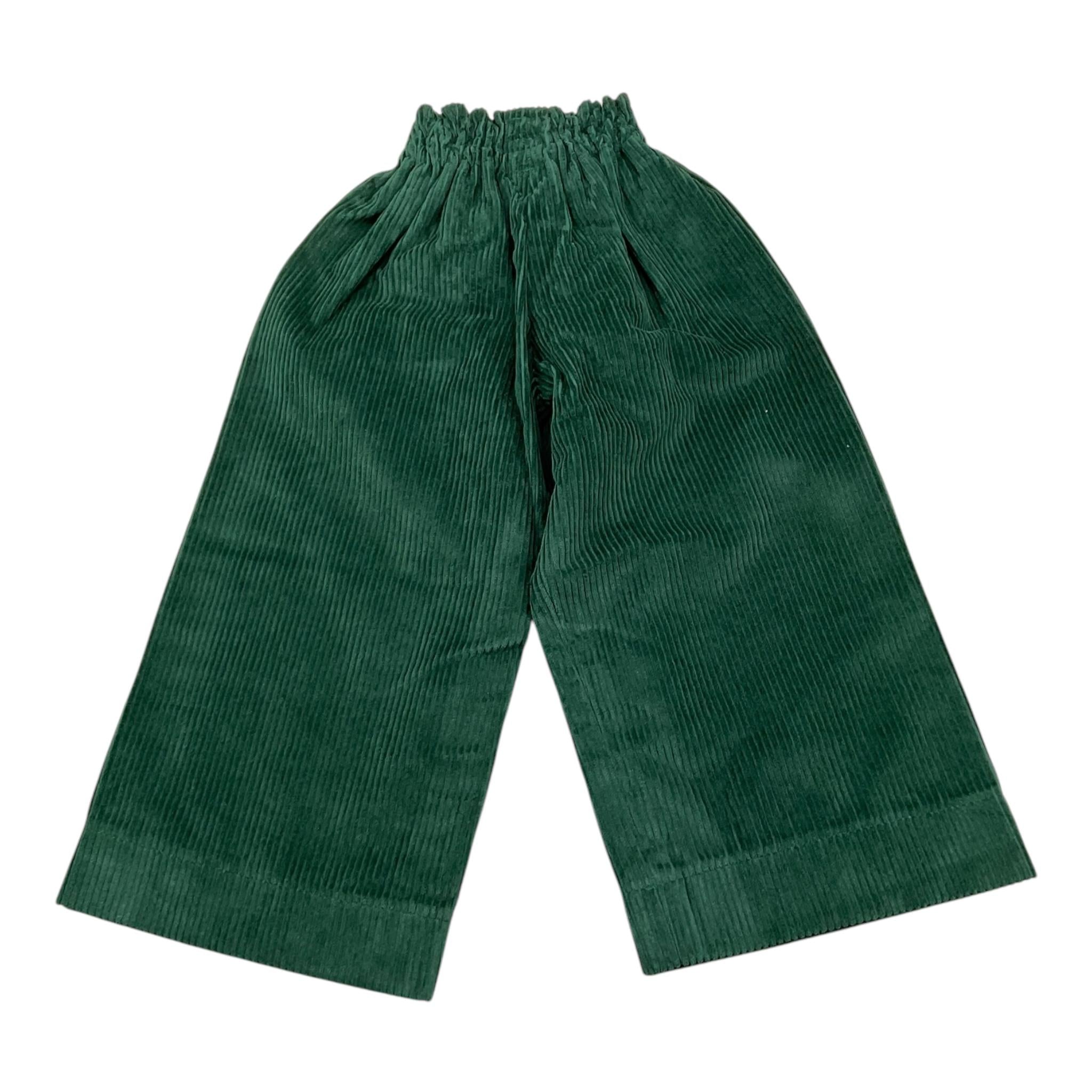 PAIO CRIPPA pantalone tinta unita modello a palazzo Verde per Neonata SALICEN VERDE PAIO CRIPPA 