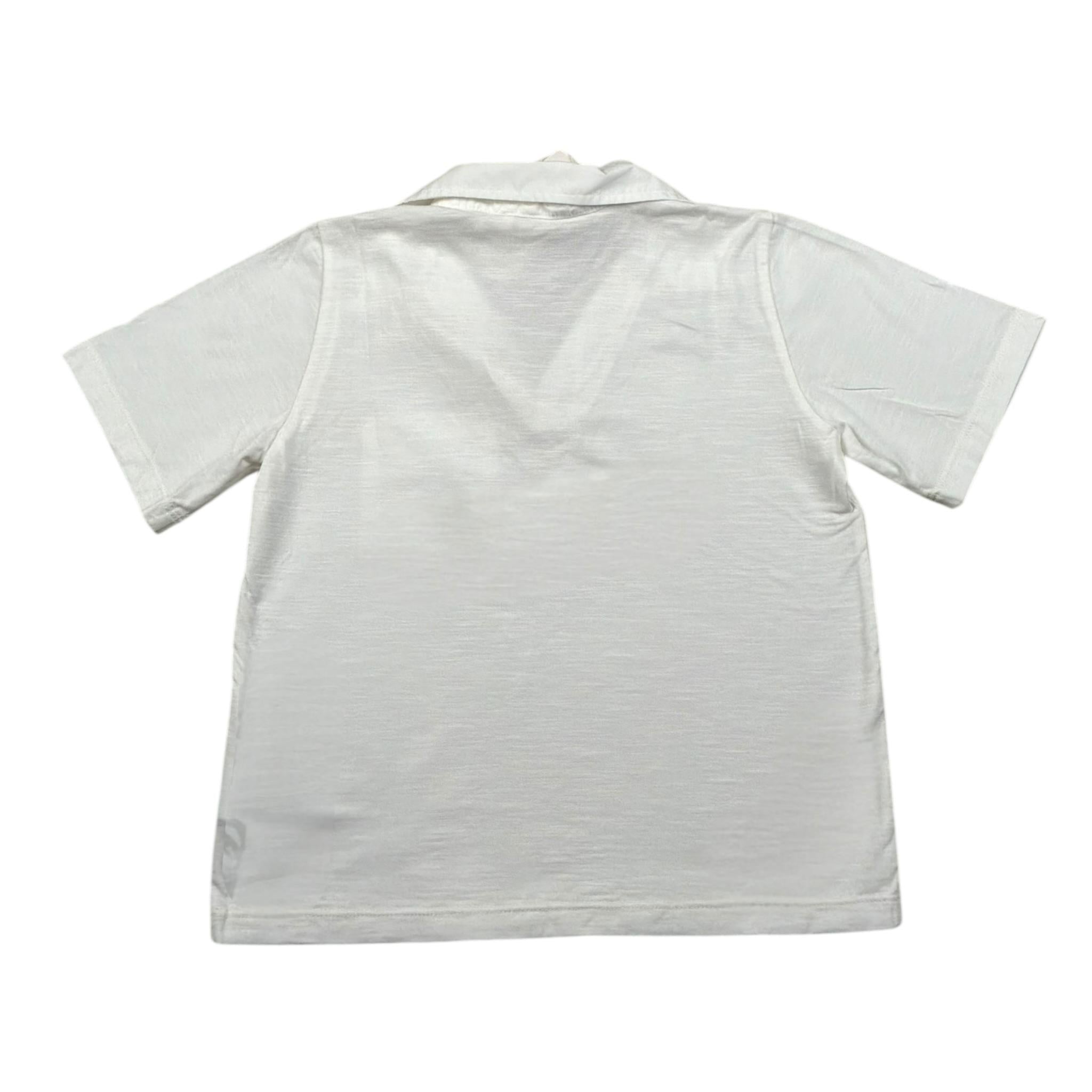 Zhoe & Tobiah Polo Mezza Manica Tinta Unita per Bambino BSE18MJ BIANCO ZHOE & TOBIAH 