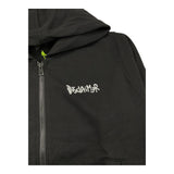 DISCLAIMER felpa con zip e cappuccio tinta unita con stampa Nero per Bambino 24IDK58243 NERO DISCLAIMER 