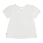 Levi'S T-Shirt Girocollo Tinta Unita con Stampa per Neonata 1EM401 BIANCO LEVI'S 