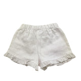 J.O. Milano Short Tinta Unita con Elastico In Vita per Neonata 174D2 BIANCO J.O. MILANO 