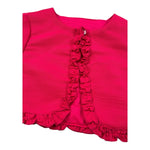 Sarabanda Coprispalle Tinta Unita con Rouches per Bambina 0J251 FUXIA SARABANDA 