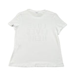 Naice T-Shirt Girocollo Tinta Unita con Stampa per Bambina 27132 BIANCO NAICE 