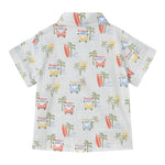 Mayoral Camicia Mezza Manica Fantasia A Righe per Neonato 1112 BIANCO MAYORAL 