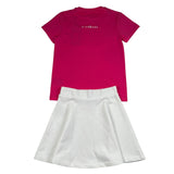 John Richmond Completo 2 Pezzi T-Shirt-Gonna Bicolore per Bambina RGP26005CJ FUXIA/BIANCO JOHN RICHMOND 