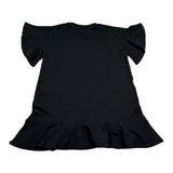 Gaelle Abito Mezza Manica Tinta Unita con Stampa per Bambina 2746V00339 NERO GAELLE 