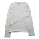 LES COYOTES DE PARIS shirt tinta unita con scollo alla spalla Bianco per Bambina 12220129 BIANCO LES COYOTES DE PARIS 