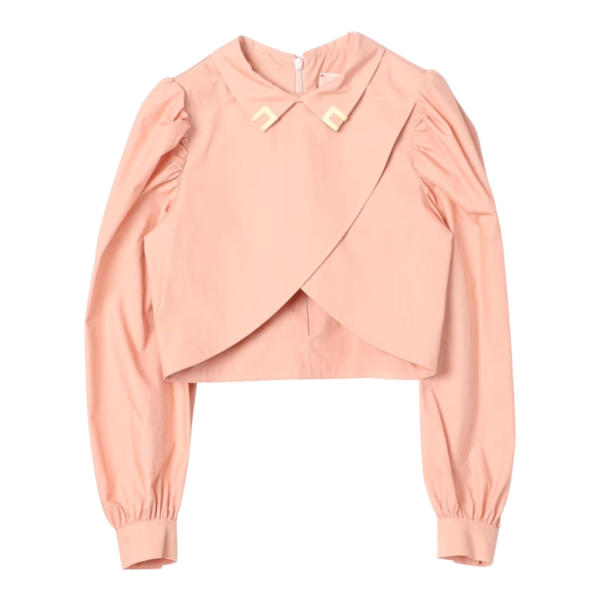 ELISABETTA FRANCHI camicia tinta unita con colletto Rosa per Bambina EFCA220 ROSA ELISABETTA FRANCHI 