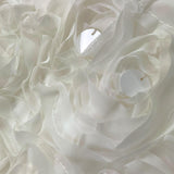 Billieblush Abito Tinta Unita con Fiori Giromanica per Neonata U21132 BIANCO BillIEBLUSH 