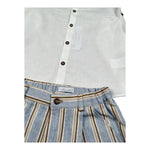 Barcellino Completo 2 Pezzi Camicia-Bermuda per Neonato 120110N BIANCO BARCELLINO 