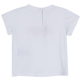 Liu Jo T-Shirt Girocollo Tinta Unita con Brillantini per Neonata HA5037X BIANCO LIU JO 