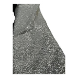 Manila Grace Abito Tinta Unita con Paillettes Giromanica per Bambina 138AMJS25 ARGENTO MANILA GRACE 