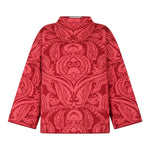 ETRO maglia tinta unita mezzo collo con fantasia Rosso per Bambina GV2A77 ROSSO ETRO 