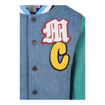 Stella Mccartney Giubbino In Denim Tinta Unita con Maniche In Contrasto per Bambino TW2P77 BLU STELLA McCARTNEY 