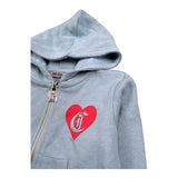 Just Cavalli Felpa con Zip E Cappuccio Tinta Unita per Neonata JIP26031FE AZZURRO JUST CAVALLI 