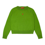 MAX&Co. maglia tinta unita girocollo con cuore Verde per Bambina MX00303 VERDE MAX&Co. 