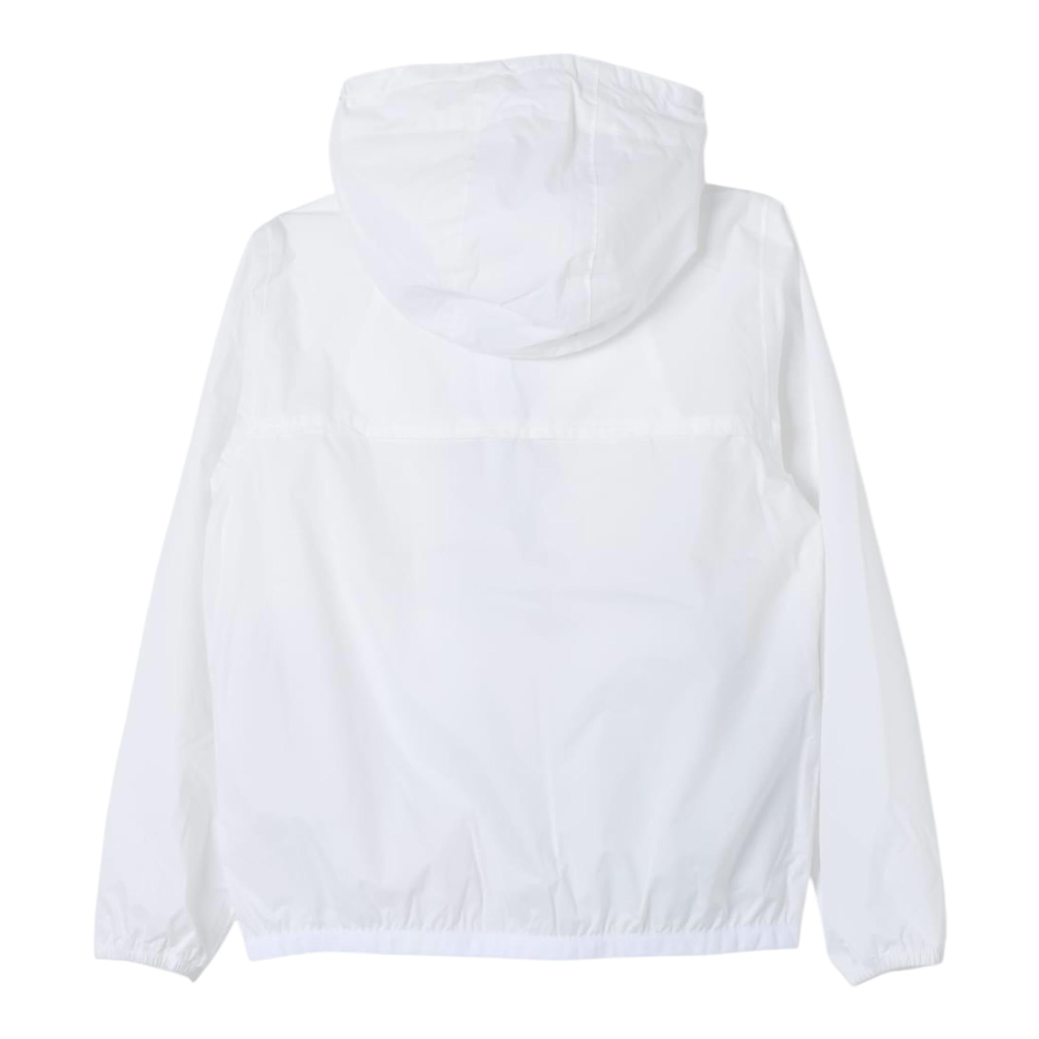 K-Way Giubbino Tinta Unita con Zip E Cappuccio per Bambino K81253WM BIANCO K-WAY 