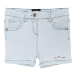 John Richmond Short In Denim Tinta Unita con Logo per Neonata RIP25031SHXX AZZURRO JOHN RICHMOND 