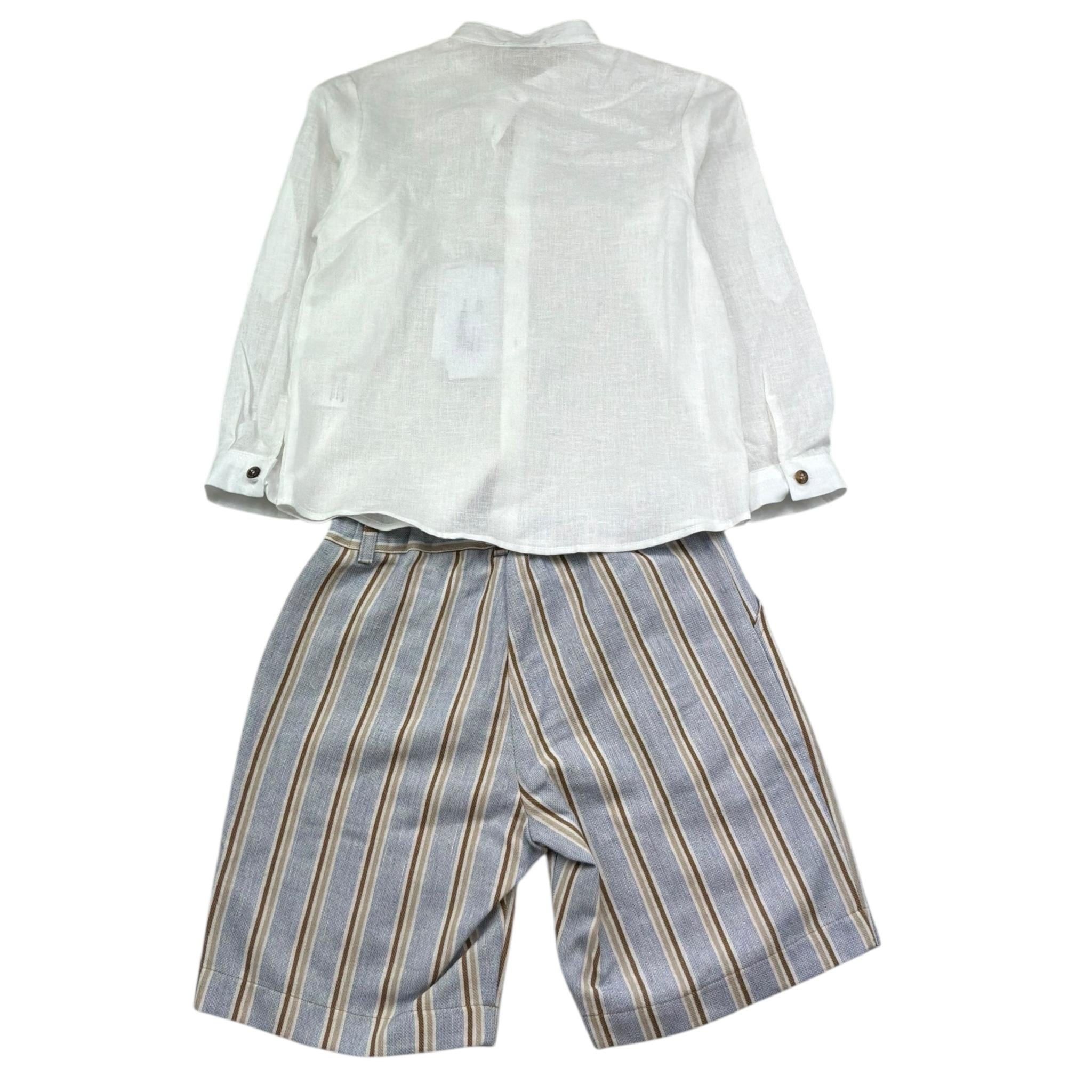 Barcellino Completo 2 Pezzi Camicia-Bermuda per Bambino 120110 BIANCO BARCELLINO 
