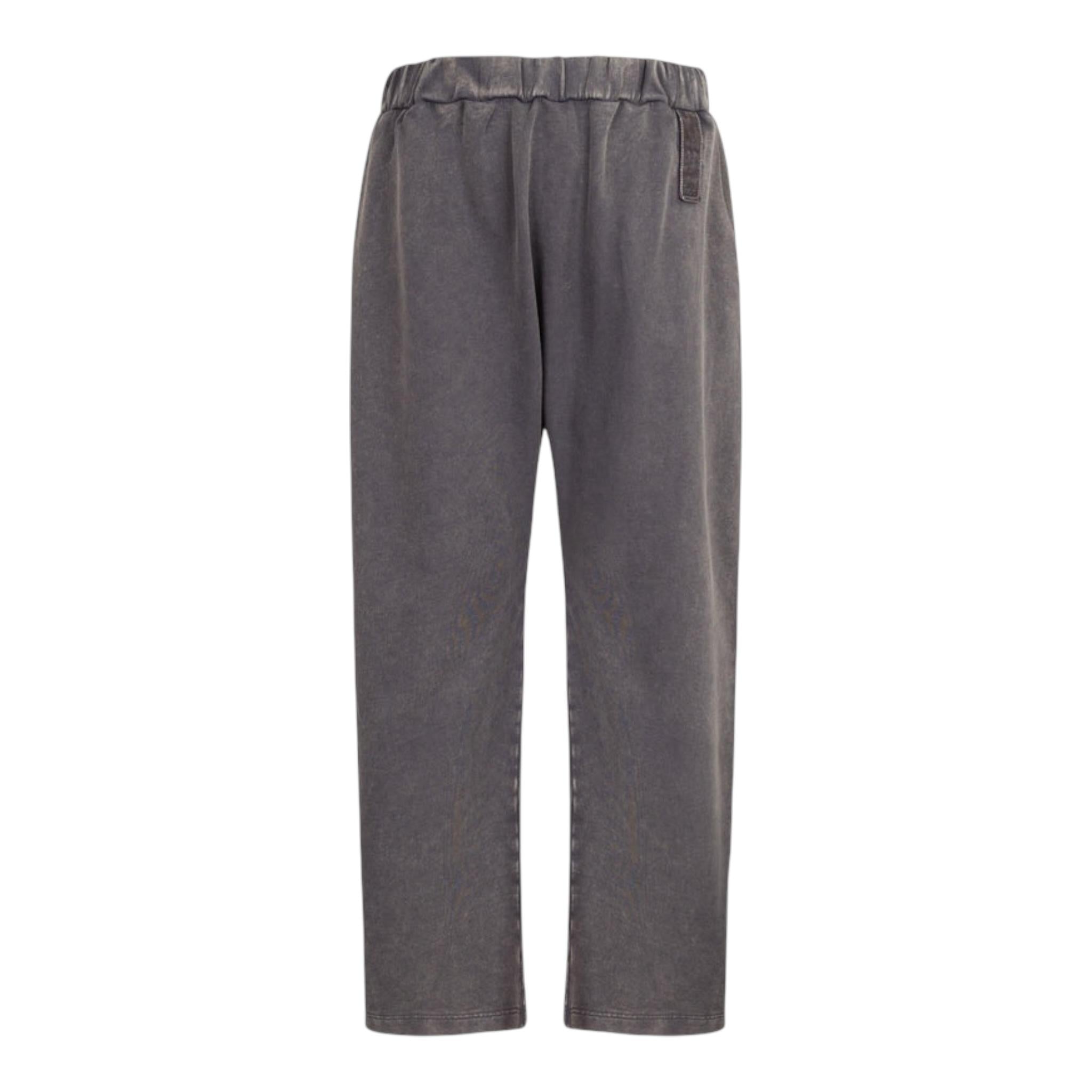 Dou Dou Pantalone Tuta Tinta Unita con Elastico In Vita per Bambina DW6R00 GRIGIO DOU DOU 