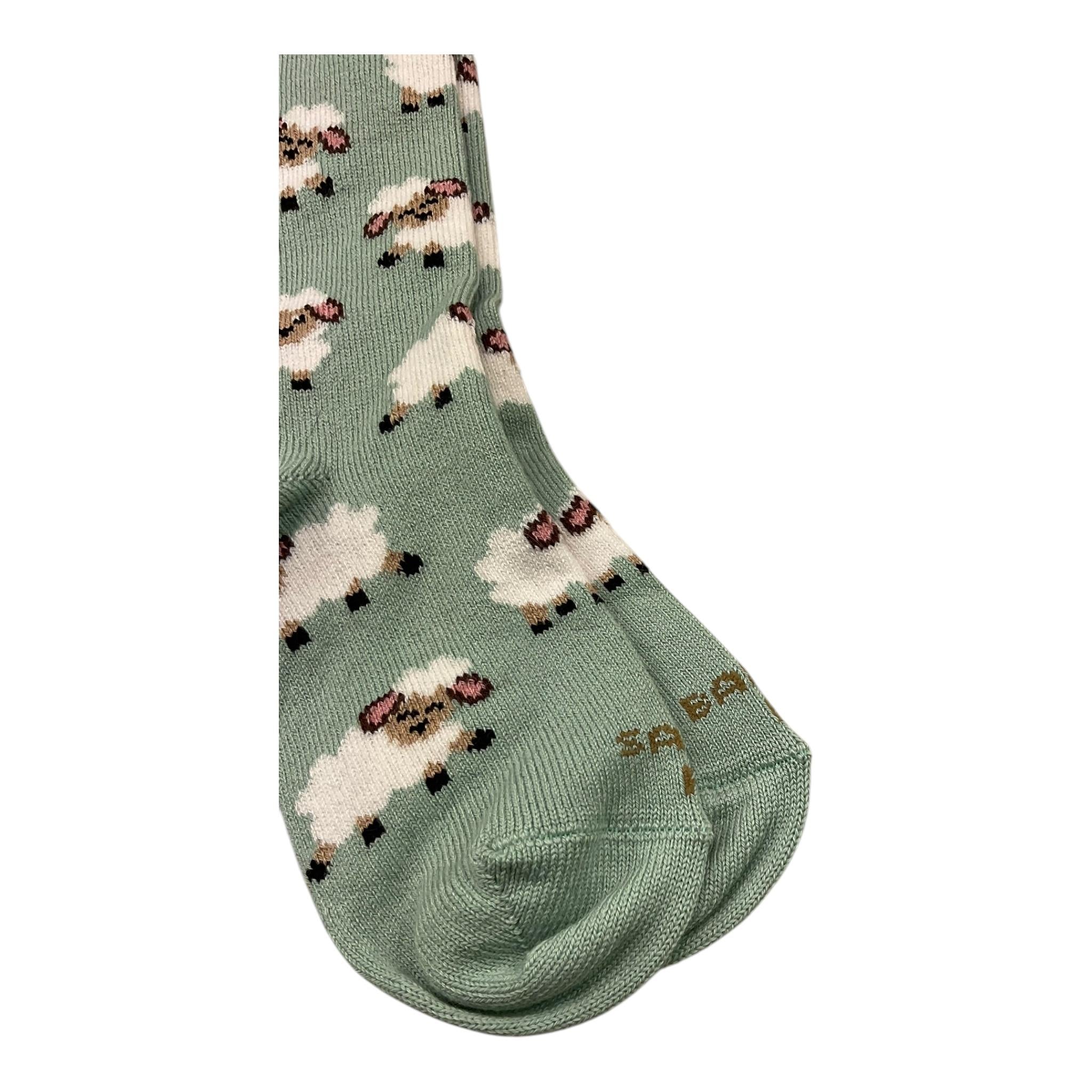 SAINT BARTH calzini tinta unita con stampe pecore Verde acqua per Bambino SOXJR VERDE ACQUA SAINT BARTH 