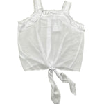 Y-Clu Camicia Tinta Unita con Rouches per Bambina 17140 BIANCO Y-CLU 