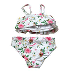 Monnalisa Costume 2 Pezzi Fascia-Slip con Fantasia per Neonata 39C041 BIANCO MONNALISA 