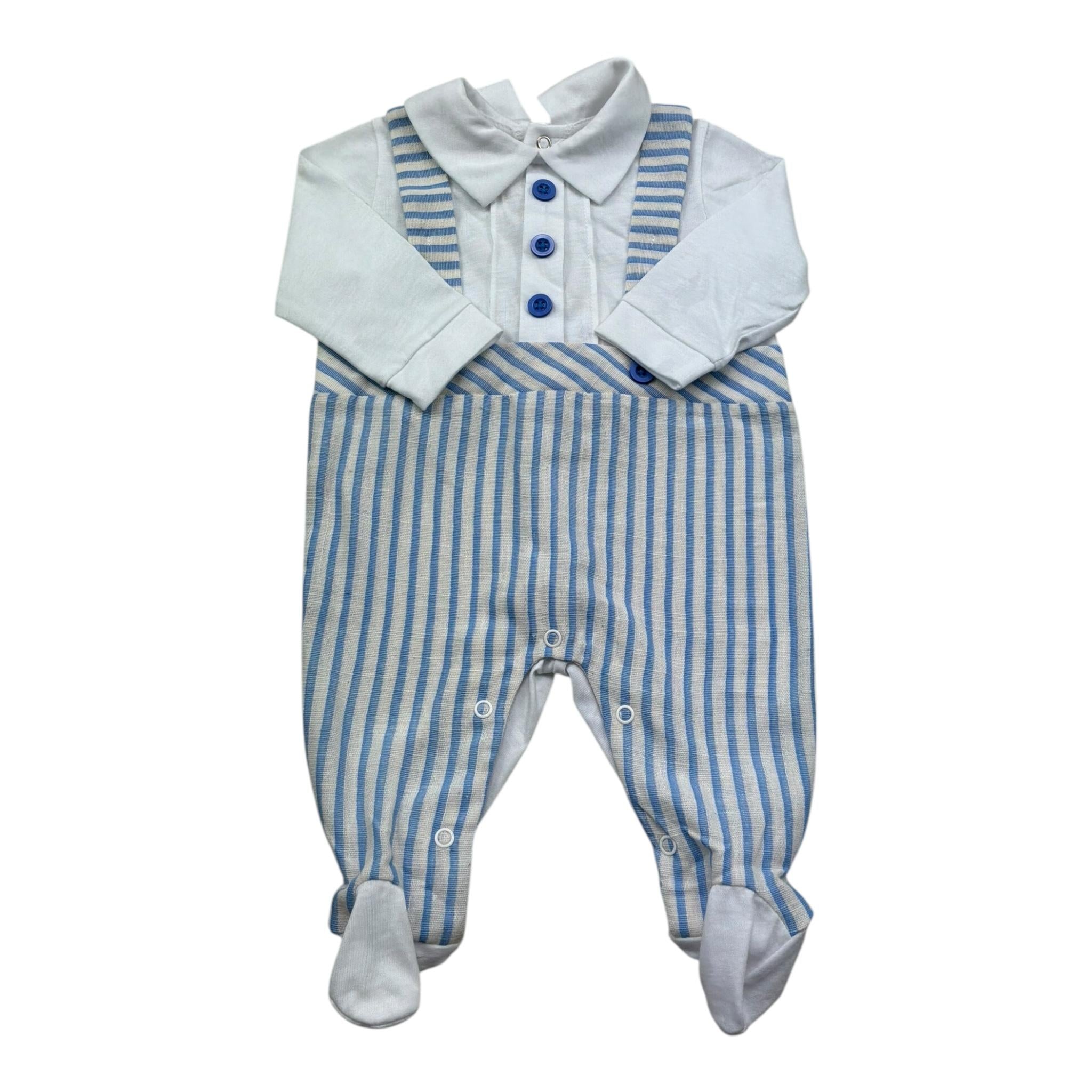 Isabel & Martinez Tutina Manica Lunga Fantasia A Righe per Neonato IM25N464 BEIGE ISABEL & MARTINEZ 