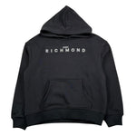 John Richmond Felpa Chiusa con Cappuccio Tinta Unita per Bambino RBP26003FE NERO JOHN RICHMOND 