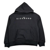 John Richmond Felpa Chiusa con Cappuccio Tinta Unita per Bambino RBP26003FE NERO JOHN RICHMOND 