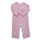 Le Bebe Tutina Manica Lunga Tinta Unita per Neonata LBG6276 ROSA LE BEBE 