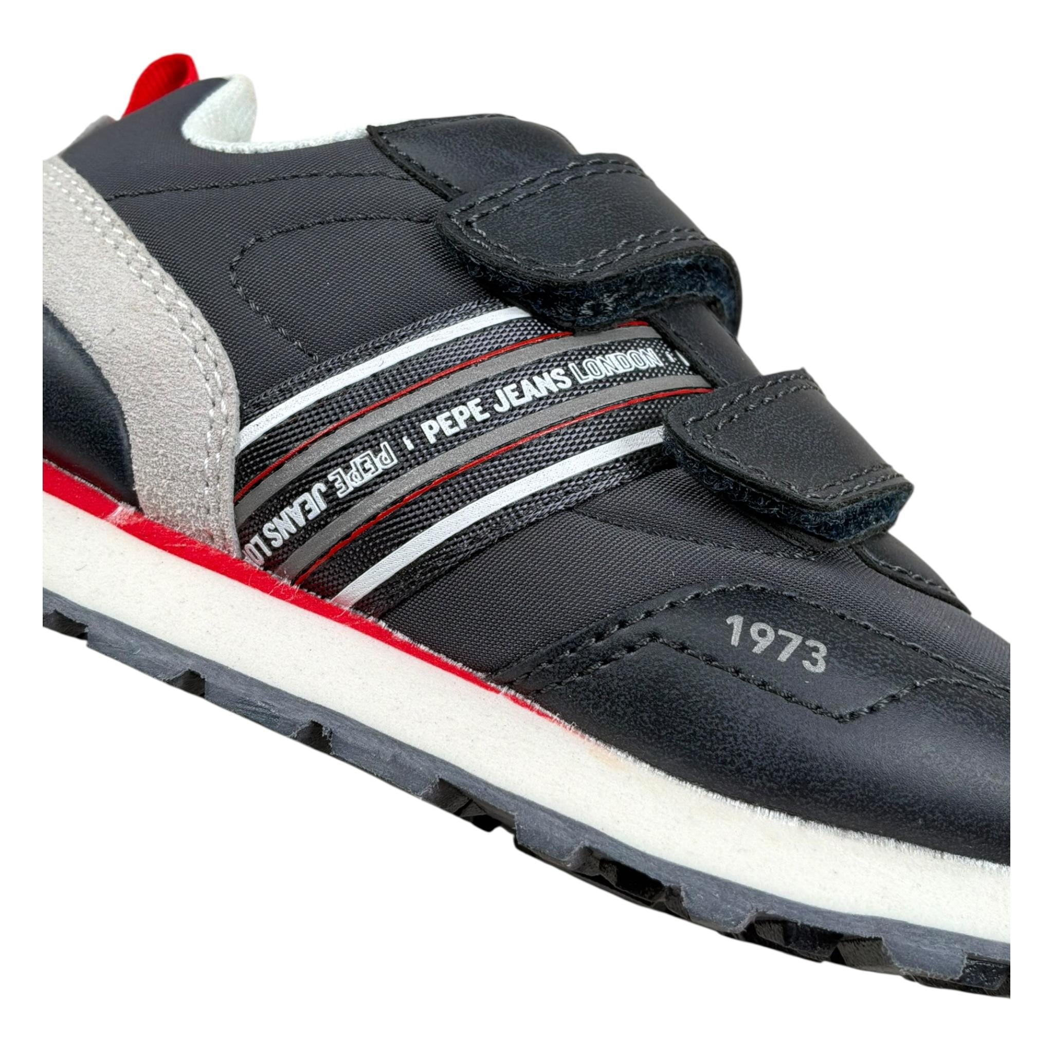 Pepe Jeans Sneakers Tinta Unita con Lacci per Bambino PBS40011N BLU PEPE JEANS 