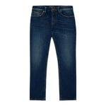 EMPORIO ARMANI jeans tinta unita con logo Blu per Bambino 8N4J45 BLU EMPORIO ARMANI 