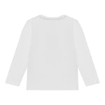 Guess Shirt Girocollo Tinta Unita con Stampa per Bambino N5RI26K8HM4 BIANCO GUESS 