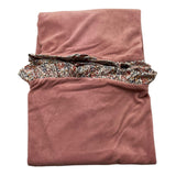 BARCELLINO coperta tinta unita in ciniglia con ricami Rosa per Neonata 105917 ROSA BARCELLINO 