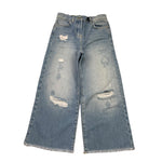 Patrizia Pepe Jeans Modello A Palazzo con Strappi per Bambina 7P0345 AZZURRO PATRIZIA PEPE 