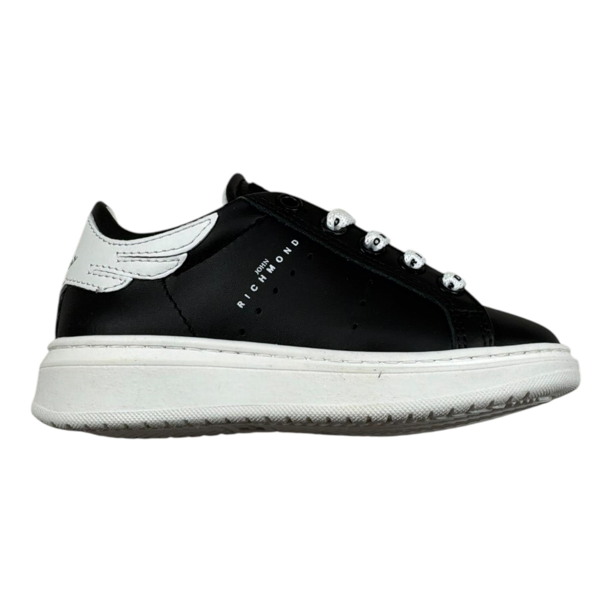 John Richmond Sneakers Tinta Unita con Stampa Logo per Bambino 21112 NERO JOHN RICHMOND 