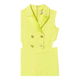 Twinset Tuta Tinta Unita Giromanica per Bambina 251GJ2QN4XX GIALLO TWINSET 