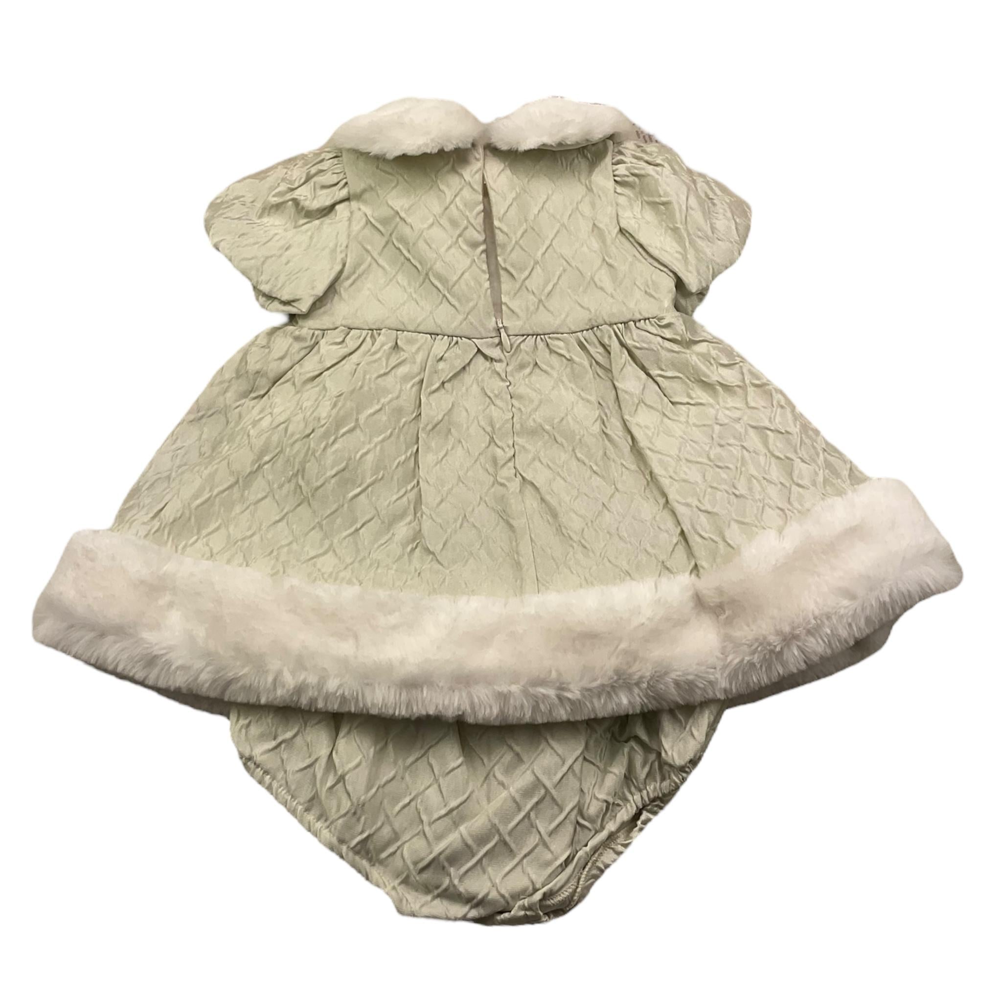 LA STUPENDERIA abito mezza manica tinta unita con culotte Beige per Neonata CBAB58 BEIGE LA STUPENDERIA 