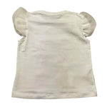 Miss Grant T-Shirt Girocollo Tinta Unita con Stampa In Contrasto per Bambina MG1336J BIANCO MISS GRANT 