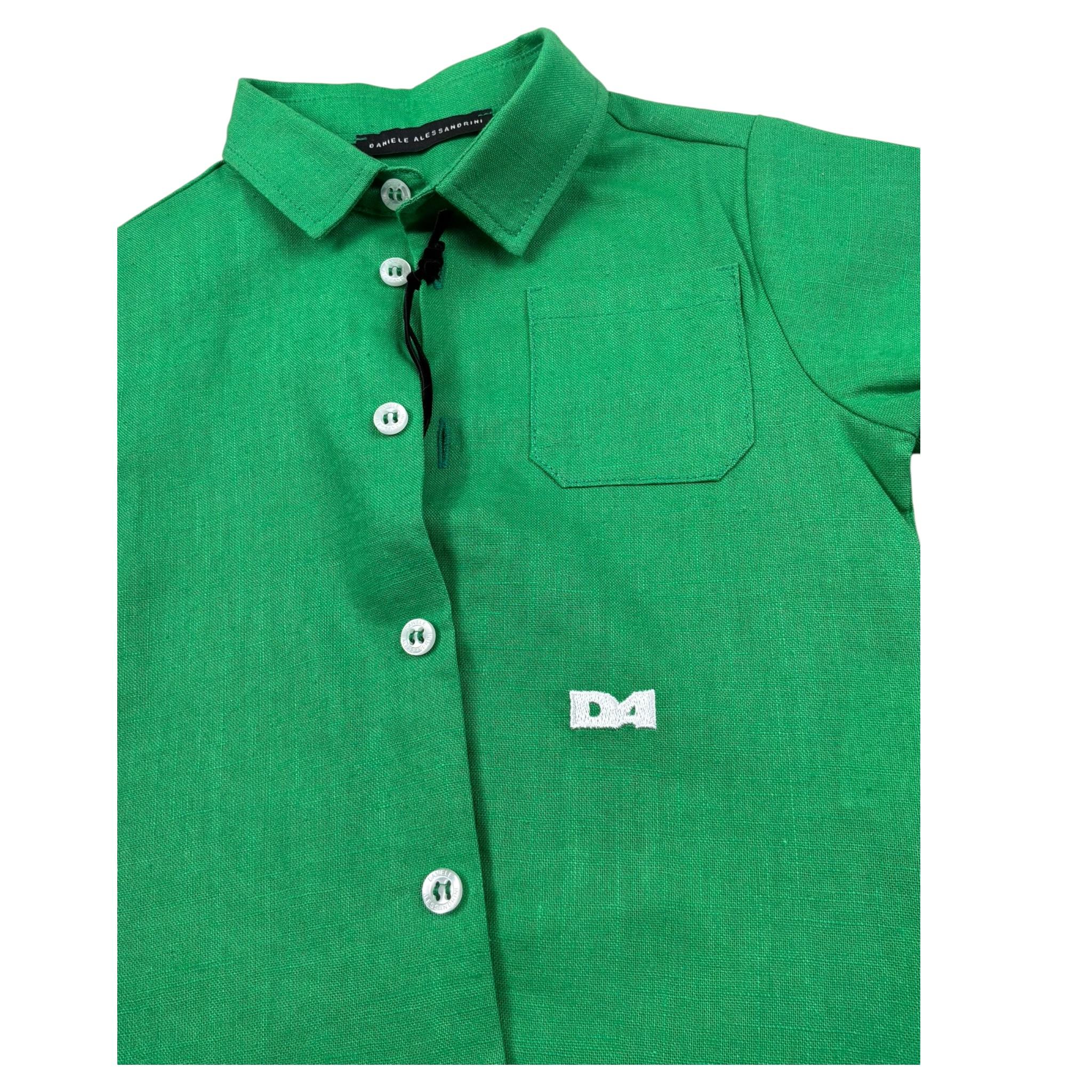 Daniele Alessandrini Camicia Tinta Unita Mezza Manica per Neonato 1296C00224XX VERDE DANIELE ALESSANDRINI 