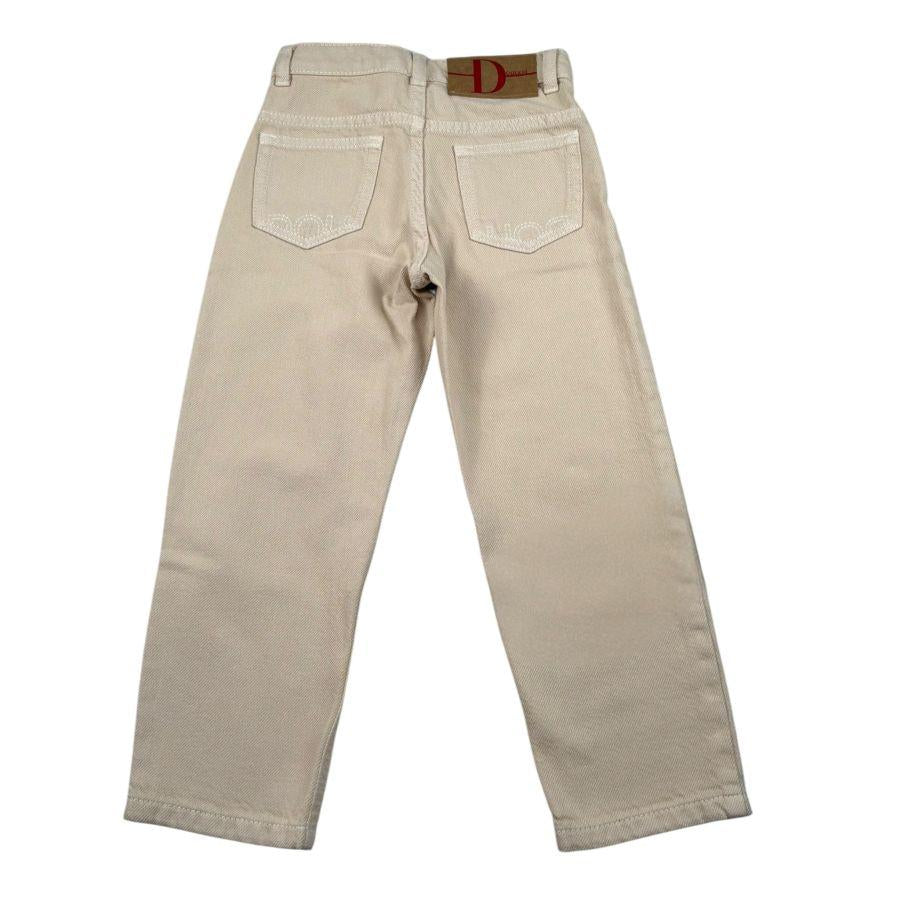 Dou Dou Jeans Tinta Unita con 5 Tasche per Bambina DW6P20Z BEIGE DOU DOU 
