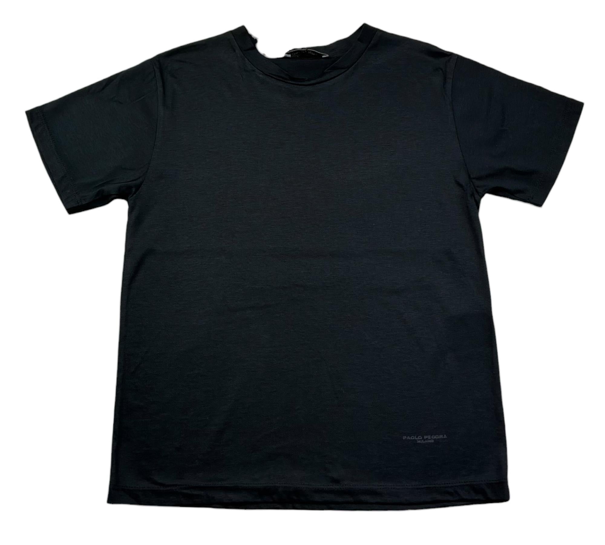 Paolo Pecora T-Shirt Girocollo Tinta Unita  per Bambino PP4219 NERO PAOLO PECORA 