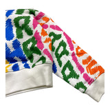 KHRISJOY felpa tinta unita con fantasia Bianco per Bambina KU4A20 BIANCO KHRISJOY 