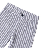 Sarabanda Bermuda Bicolore con Fantasia A Righe per Neonato 0B152N BIANCO/GRIGIO SARABANDA 